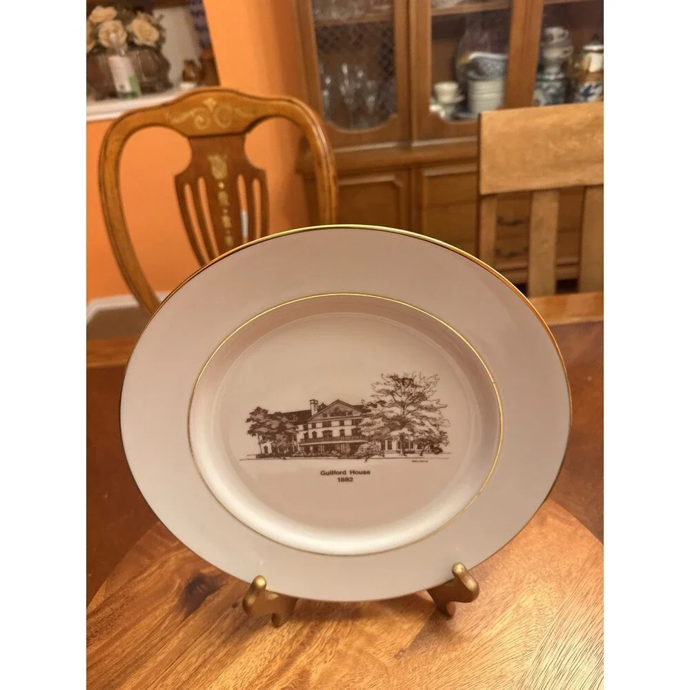 Vintage Guilford HOUSE 1882 & HAYDN HALL 1902 Dinner Plates A Set Of 2